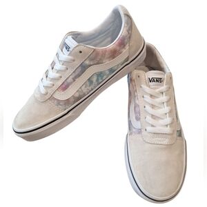 Vans Women's Multicolor Lace Up Sneakers 8 Watercolor Tie Dye